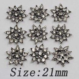 10 τμχ Μικτό μέγεθος μαργαριτάρι κουμπιά από στρας Διακοσμητικός γάμος DIY Flatback Χρυσό Ρούχα Scrapbooking Αξεσουάρ χειροτεχνίας