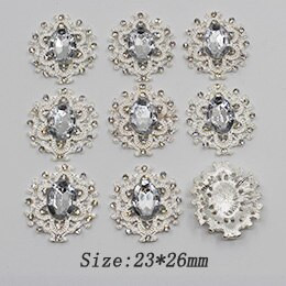 10 τμχ Μικτό μέγεθος μαργαριτάρι κουμπιά από στρας Διακοσμητικός γάμος DIY Flatback Χρυσό Ρούχα Scrapbooking Αξεσουάρ χειροτεχνίας