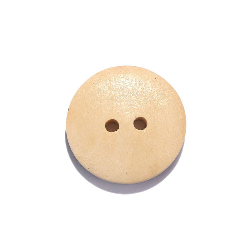 50 τεμ./συσκευασία 20mm ρετρό στρογγυλό ξύλο ανάμεικτα κουμπιά με δύο τρύπες με λουλούδι με μοτίβο κουμπί ράψιμο DIY Craft Decor