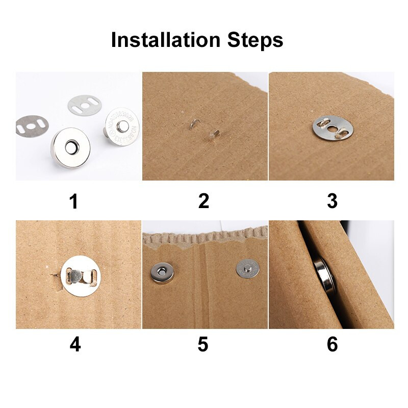 Paar koti magnetnööbid 14/18/mm käekoti klamber metallist nööpnõelad keskkonnasõbralikud klambrid tihendavad magneti automaatne adsorptsioon