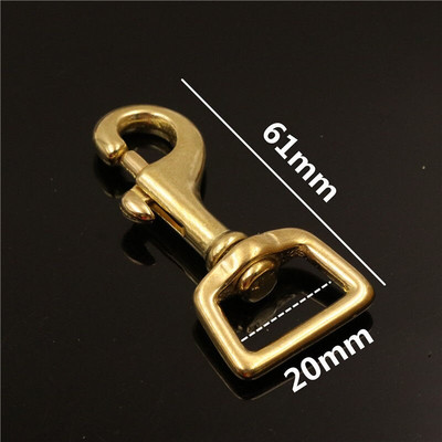 Puni mjedeni okidač za jastoga, zakretna ušica, visokokvalitetna kožna torba, remen, kuka za remen, kopča, izdržljivi povodac za pse za kućne ljubimce C