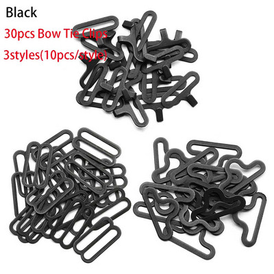 30 τεμ./Σετ Νέο ρυθμιζόμενο κλιπ Cravat Παπιγιόν Γραβάτα λουράκι σφεντόνα αγκράφα Γάντζος στερέωσης DIY Crafts Αξεσουάρ ραπτικής ένδυσης