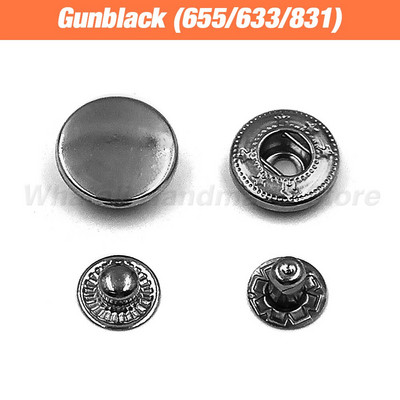 50Komplektid Krõpskinnitused Metallist nööpnööbid, nööbid, õmblemiseks riided riided kotid kingad Leathercraft 831/633/655/201/203