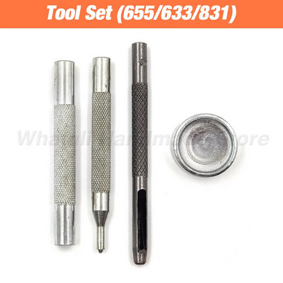 50Komplektid Krõpskinnitused Metallist nööpnööbid, nööbid, õmblemiseks riided riided kotid kingad Leathercraft 831/633/655/201/203