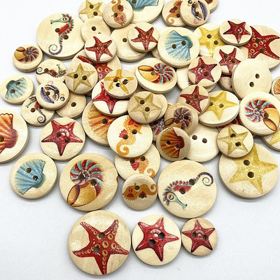 Noi nasturi rotunzi din lemn de 15-25 mm, în diverse culori, lucrați manual cu scrisoare de dragoste, album de însemnări, decorare nuntă, accesorii de cusut