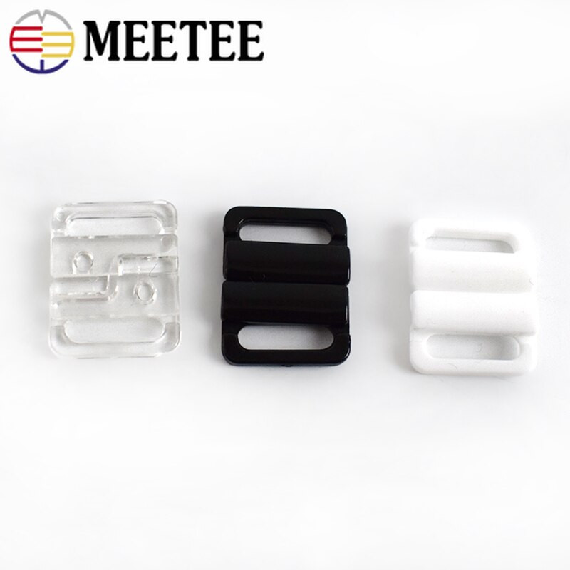 50/100Rinkiniai 10/15/20/25mm Plastikinės liemenėlės sagtys Bikinio dirželiai Sagtys Derva Užsegamas maudymosi kostiumėlis Sagtis Sagtis „Pasidaryk pats“ apatinių drabužių priedai