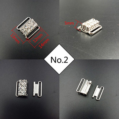 40 σετ/παρτίδα μπικίνι συνδετήρας μπικίνι αγκράφες με στρας μπροστινά κλιπ κλεισίματος χωρίς νικέλιο και σίδηρο