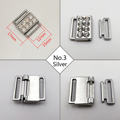 40 σετ/παρτίδα μπικίνι συνδετήρας μπικίνι αγκράφες με στρας μπροστινά κλιπ κλεισίματος χωρίς νικέλιο και σίδηρο