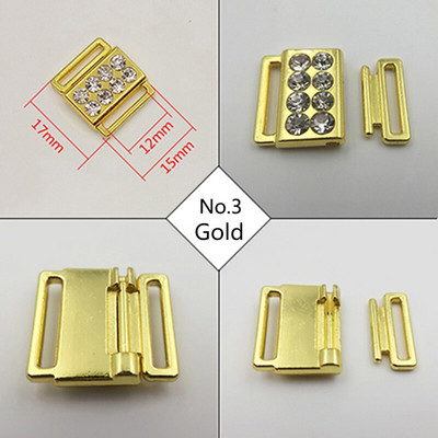 40 σετ/παρτίδα μπικίνι συνδετήρας μπικίνι αγκράφες με στρας μπροστινά κλιπ κλεισίματος χωρίς νικέλιο και σίδηρο