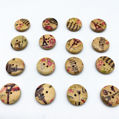 Νέα 20 τμχ 20 χιλιοστά κυκλικά κουμπιά κινουμένων σχεδίων Χριστουγεννιάτικη ρίγα καρό κουμπιά Love αξεσουάρ ραπτικής διακόσμησης γάμου