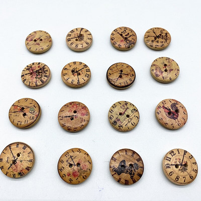 Νέα 20 τμχ 20 χιλιοστά κυκλικά κουμπιά κινουμένων σχεδίων Χριστουγεννιάτικη ρίγα καρό κουμπιά Love αξεσουάρ ραπτικής διακόσμησης γάμου