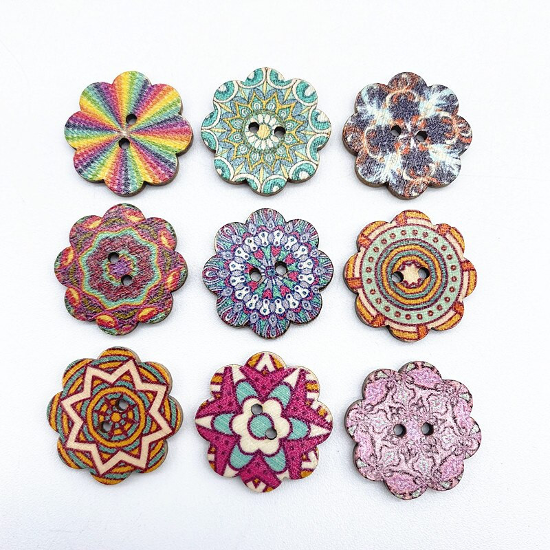 Νέα 20 τμχ 20 χιλιοστά κυκλικά κουμπιά κινουμένων σχεδίων Χριστουγεννιάτικη ρίγα καρό κουμπιά Love αξεσουάρ ραπτικής διακόσμησης γάμου