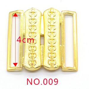 Jauna modes sieviešu 50mm zelta sudraba melna cilp kvadrātveida metāla jostas sprādzes rokdarbu dekorēšana Sprādzes DIY apģērba šūšanas piederumi