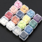 15 Pairs/box 7/10/13/15/18/21MM Διαφανές κρυφό κουμπί Αντιθαμβωτικό κουμπί πουκάμισου Ρούχα Πλαστικά αόρατα κουμπιά κουμπώματος