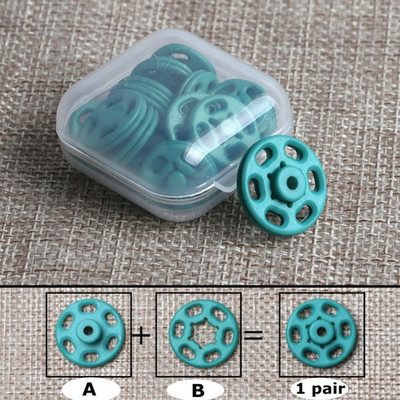 15 Pairs/box 7/10/13/15/18/21MM Διαφανές κρυφό κουμπί Αντιθαμβωτικό κουμπί πουκάμισου Ρούχα Πλαστικά αόρατα κουμπιά κουμπώματος