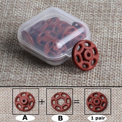 15 Pairs/box 7/10/13/15/18/21MM Διαφανές κρυφό κουμπί Αντιθαμβωτικό κουμπί πουκάμισου Ρούχα Πλαστικά αόρατα κουμπιά κουμπώματος
