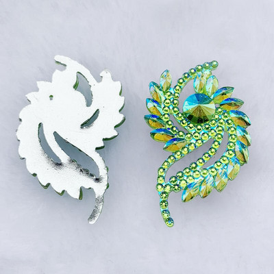 25*43mm 8tk Crystal Stones Round Strass + Horse Eyes Vaigu õmblemine Pulmakividel aplikatsioon -A80