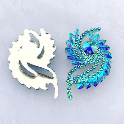 25*43mm 8tk Crystal Stones Round Strass + Horse Eyes Vaigu õmblemine Pulmakividel aplikatsioon -A80