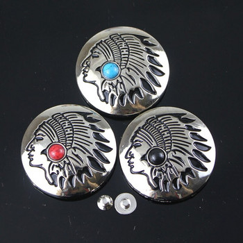 Копче за закопчаване Сребърни метални копчета Нит за нокти с декорация от мъниста за кожарска чанта Закопчалка за кожени аксесоари за шиене