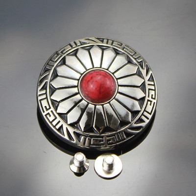 Buton cu apăsare Butoane din metal argintiu Nit pentru unghii cu decorare de mărgele pentru geanta de artizanat Închidere cu caps Accesorii de cusut din piele