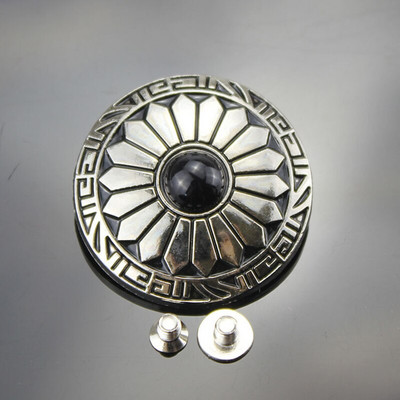 Buton cu apăsare Butoane din metal argintiu Nit pentru unghii cu decorare de mărgele pentru geanta de artizanat Închidere cu caps Accesorii de cusut din piele