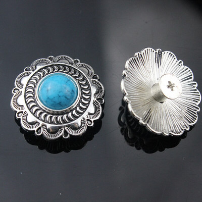 Buton cu apăsare Butoane din metal argintiu Nit pentru unghii cu decorare de mărgele pentru geanta de artizanat Închidere cu caps Accesorii de cusut din piele