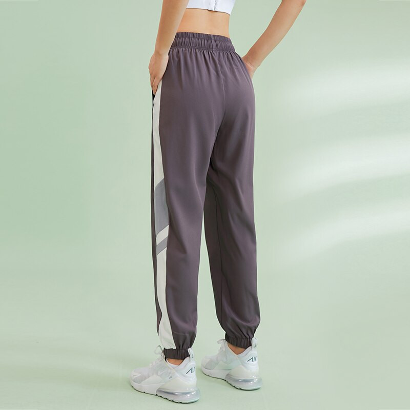 Femei Yoga Sală Pantaloni largi Fitness alergare Pantaloni respirabili haine de antrenament Pantaloni sport Pantaloni cu talie elastică cu buzunare