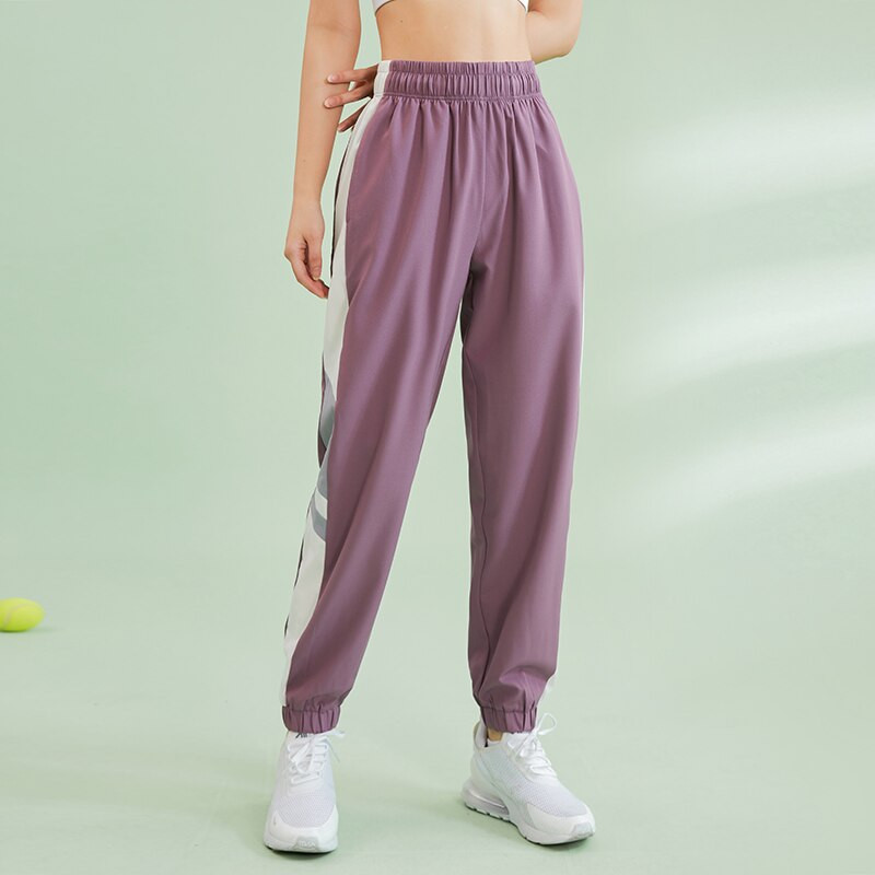 Femei Yoga Sală Pantaloni largi Fitness alergare Pantaloni respirabili haine de antrenament Pantaloni sport Pantaloni cu talie elastică cu buzunare