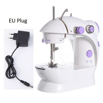 Μίνι ραπτομηχανή με ελαφρύ φορητό οικιακό νυχτερινό πεντάλ ποδιού Ηλεκτρική μπαταρία σε ίσια γραμμή Τραπέζι χειρός Κιτ δύο κλωστών