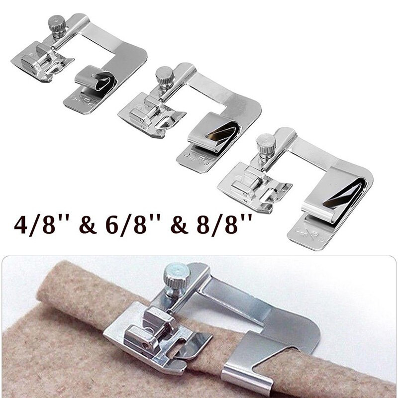 Hot Sale Αξεσουάρ ραπτομηχανής 3 τμχ Υλικό προσάρτησης πρεσαριστού ποδιού Σετ ποδιών πρέσας για βιομηχανική ραπτομηχανή σε ρολό