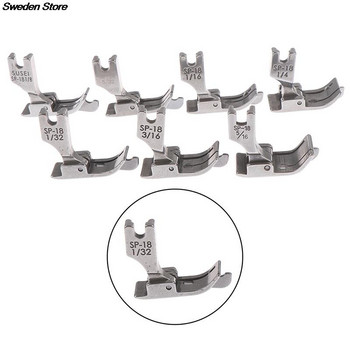 1PC 1/4 1/8 3/8 1/16 3/16 5/16 1/32 Метално притискащо краче SP-18 Индустриална шевна машина Плосък автомобил Подвижен ръб Единична игла Плосък