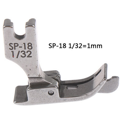 1PC 1/4 1/8 3/8 1/16 3/16 5/16 1/32 Metal Presser Foot SP-18 Βιομηχανική ραπτομηχανή Flat Car Moving Edge Single Needle Flat