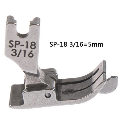 1PC 1/4 1/8 3/8 1/16 3/16 5/16 1/32 Metal Presser Foot SP-18 Βιομηχανική ραπτομηχανή Flat Car Moving Edge Single Needle Flat