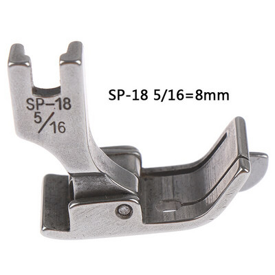 1PC 1/4 1/8 3/8 1/16 3/16 5/16 1/32 Metal Presser Foot SP-18 Βιομηχανική ραπτομηχανή Flat Car Moving Edge Single Needle Flat