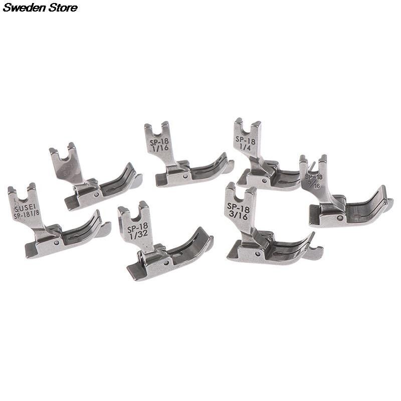 1PC 1/4 1/8 3/8 1/16 3/16 5/16 1/32 Metal Presser Foot SP-18 Βιομηχανική ραπτομηχανή Flat Car Moving Edge Single Needle Flat