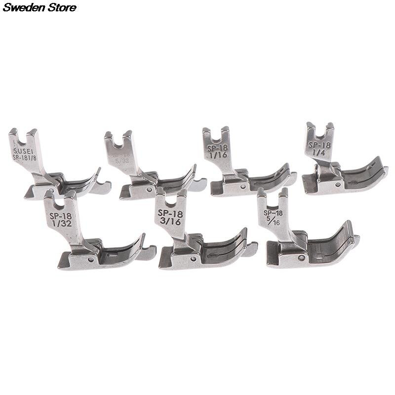 1PC 1/4 1/8 3/8 1/16 3/16 5/16 1/32 Metal Presser Foot SP-18 Βιομηχανική ραπτομηχανή Flat Car Moving Edge Single Needle Flat