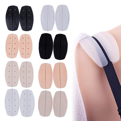 1/2Pcs Women Silicone Bra Strap Decompression Anti-Slip Shoulder Pads Underwear Holder Shoulder Pads Accessories Shoulder Pad