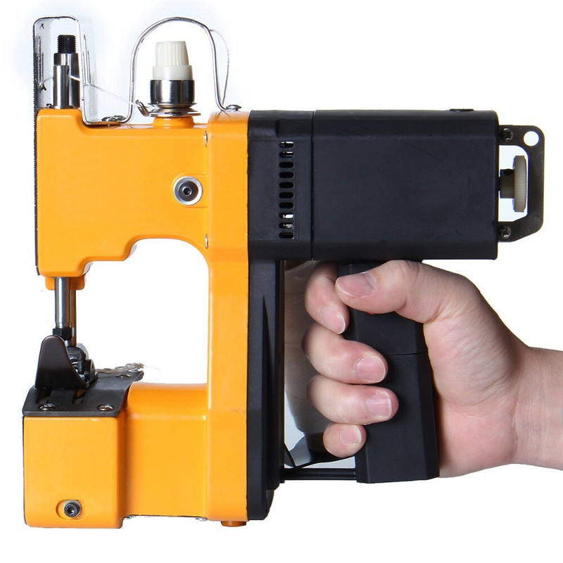 Mașină de cusut electrică portabilă automată de ambalare Agricultură industria textilă sac țesut Mini mașină de etanșare Overlock GK-890