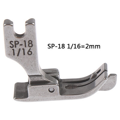 Metal Presser Foot SP-18 Βιομηχανική Ραπτομηχανή Flat Car Moving Edge Single Needle Flat 1/4 1/8 3/8 1/16 3/16 5/16 1/32 1PC