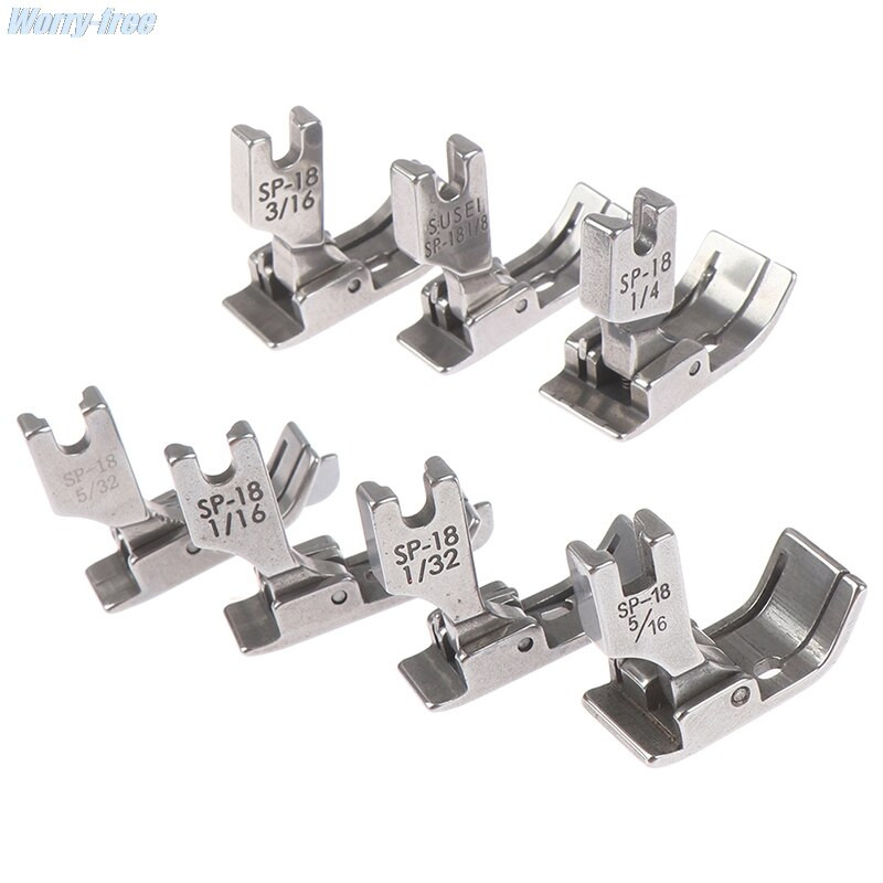 Metal Presser Foot SP-18 Βιομηχανική Ραπτομηχανή Flat Car Moving Edge Single Needle Flat 1/4 1/8 3/8 1/16 3/16 5/16 1/32 1PC