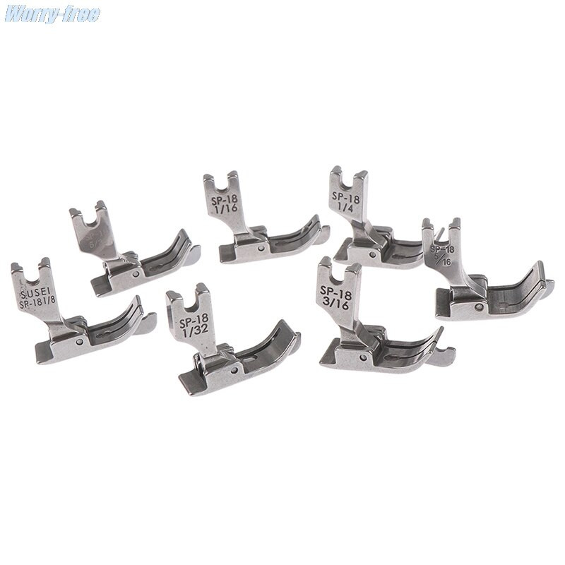 Metal Presser Foot SP-18 Βιομηχανική Ραπτομηχανή Flat Car Moving Edge Single Needle Flat 1/4 1/8 3/8 1/16 3/16 5/16 1/32 1PC