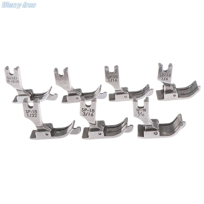 Metal Presser Foot SP-18 Βιομηχανική Ραπτομηχανή Flat Car Moving Edge Single Needle Flat 1/4 1/8 3/8 1/16 3/16 5/16 1/32 1PC