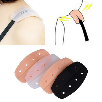1 чифт меки силиконови полупрозрачни противоплъзгащи се подплънки за раменете Lady Relief Pain Sutien презрамки Възглавници Неплъзгащ се държач