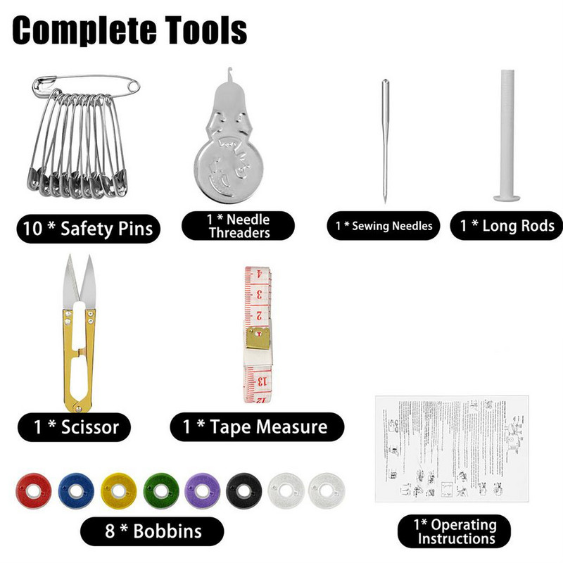 Mini mașină portabilă de cusut manuală rapidă, la îndemână, cusătură, cusut, țesături de haine fără fir, mașină de cusut electrică de uz casnic