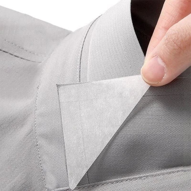 20 bucăți guler din PVC îngroșat, anti-deformare, modelator de margini, autoadeziv, triunghi transparent, rigidizări pentru guler, set de oase