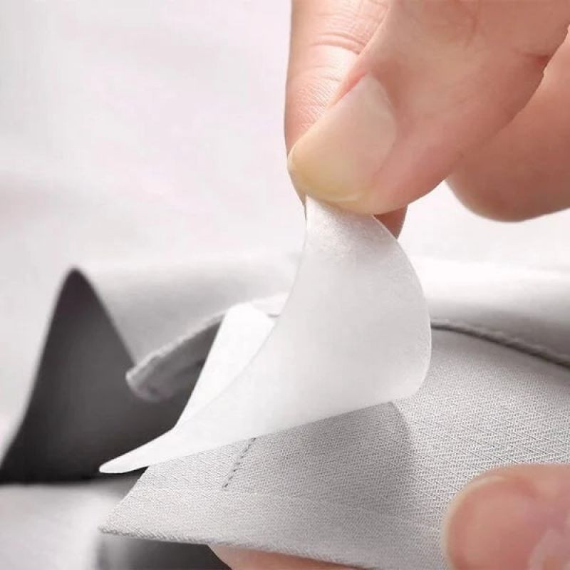 20 bucăți guler din PVC îngroșat, anti-deformare, modelator de margini, autoadeziv, triunghi transparent, rigidizări pentru guler, set de oase