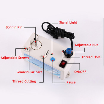 Шевна машина INNE Интелигентна машина за навиване на калерчето Електрическа автоматична стойка за конци Аксесоари Инструмент Универсален помощен комплект