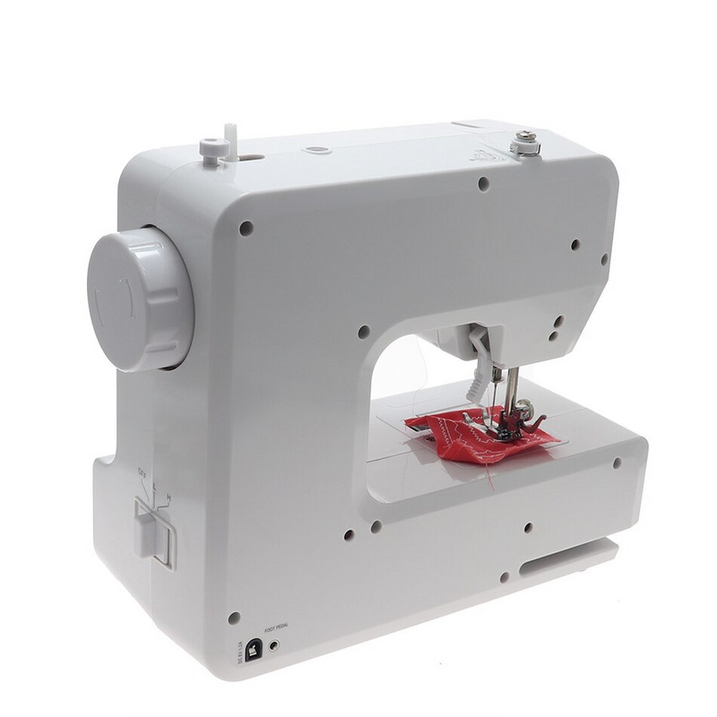 Mașină de cusut DIY complet automată Funcție de overlock Mașină de cusut electrică portabilă cu pedală Ideală pentru croitorie acasă