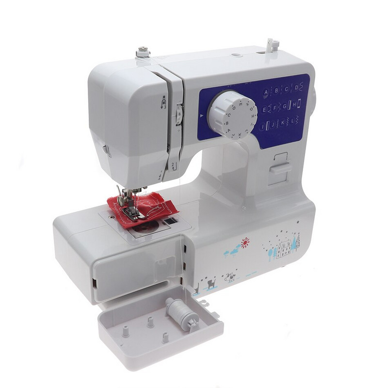 Mașină de cusut DIY complet automată Funcție de overlock Mașină de cusut electrică portabilă cu pedală Ideală pentru croitorie acasă