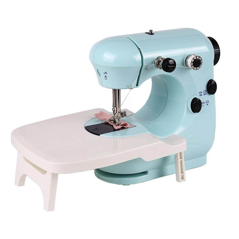 INNE miniõmblusmasina käsiraamat, kaasaskantav elektriline näputöö, öövalgusega jalgpedaalilaud, kahe keermega komplekt, lihtne